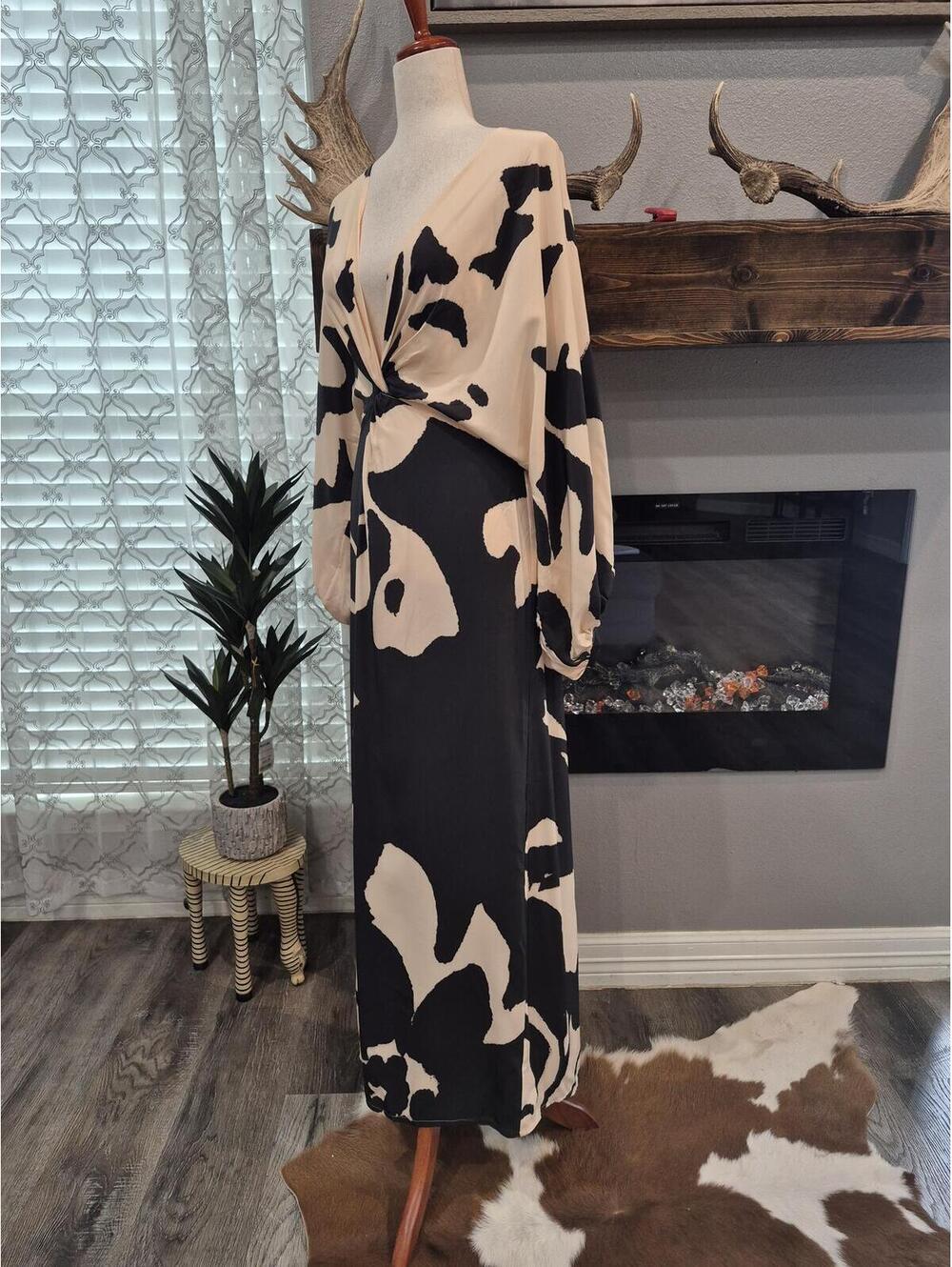 FIGUE Brenna Silk Maxi dress size 6 - Picture 5 of 8